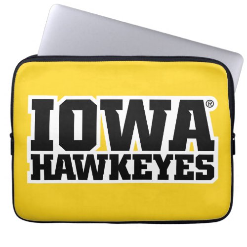 Iowa Hawkeyes Logotype Laptop Sleeve