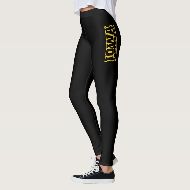 Iowa Hawkeyes Logotype Leggings (Left)