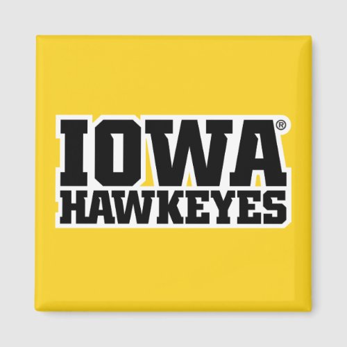 Iowa Hawkeyes Logotype Magnet