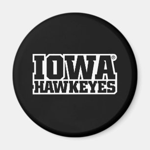 Iowa Hawkeyes Logotype Magnet