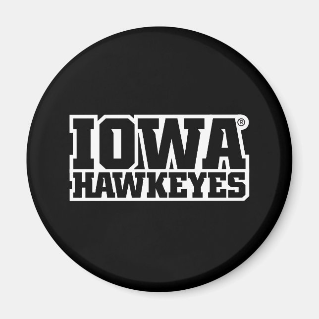 Iowa Hawkeyes Logotype Magnet (Front)