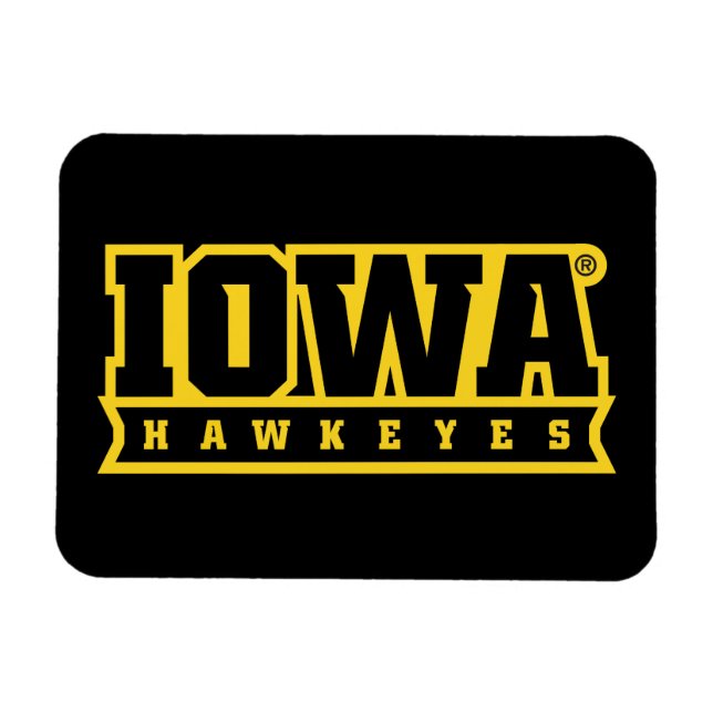 Iowa Hawkeyes Logotype Magnet (Horizontal)