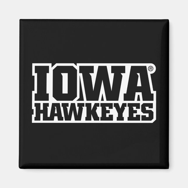 Iowa Hawkeyes Logotype Magnet (Front)