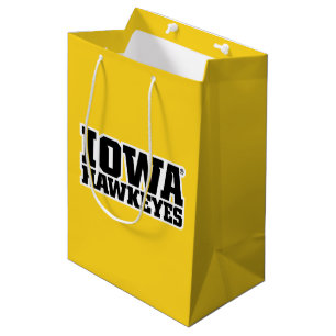 Iowa Hawkeyes Logotype Medium Gift Bag