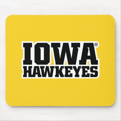 Iowa Hawkeyes Logotype Mouse Pad