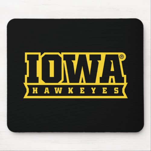 Iowa Hawkeyes Logotype Mouse Pad