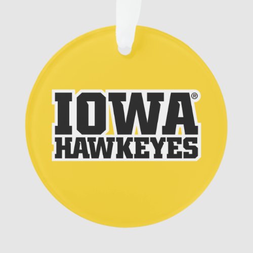 Iowa Hawkeyes Logotype Ornament