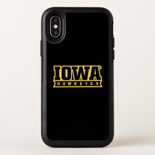 Iowa Hawkeyes  Logotype OtterBox Symmetry iPhone X Case