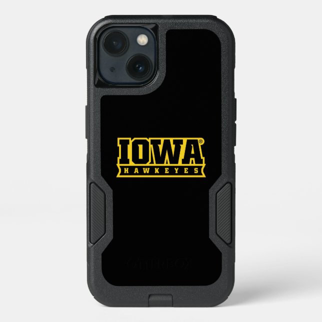 Iowa Hawkeyes | Logotype Otterbox iPhone Case (Back)