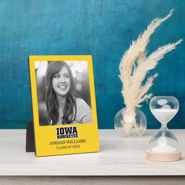 Iowa Hawkeyes Logotype Plaque (Side)