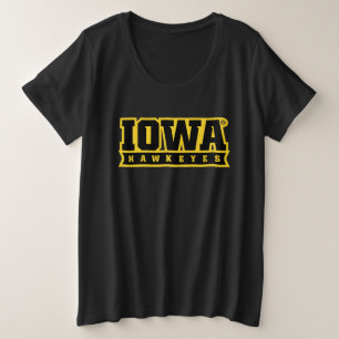 Iowa Hawkeyes Logotype Plus Size T-Shirt