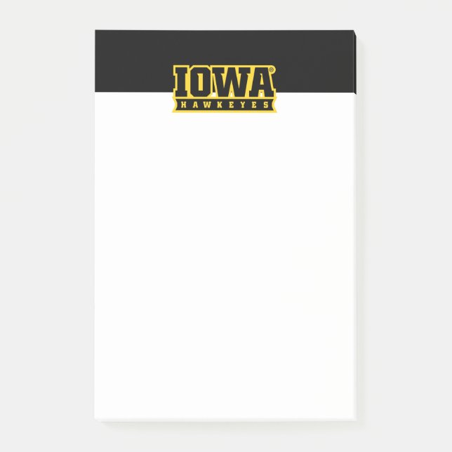 Iowa Hawkeyes Logotype Post-it Notes (Front)