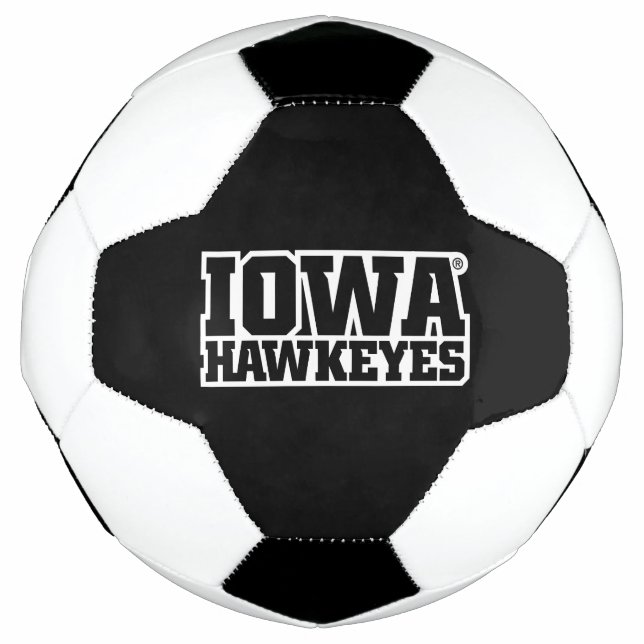 Iowa Hawkeyes Logotype Soccer Ball (Front)