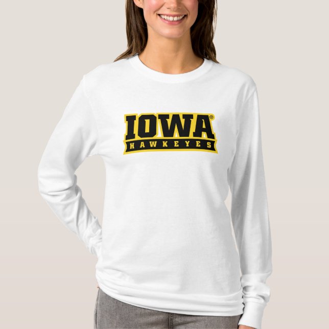 Iowa Hawkeyes Logotype T-Shirt (Front)