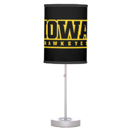 Iowa Hawkeyes Logotype Table Lamp