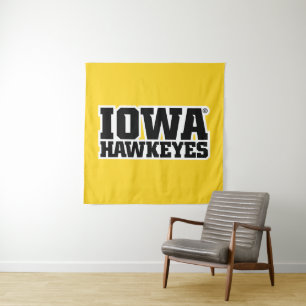Iowa Hawkeyes Logotype Tapestry