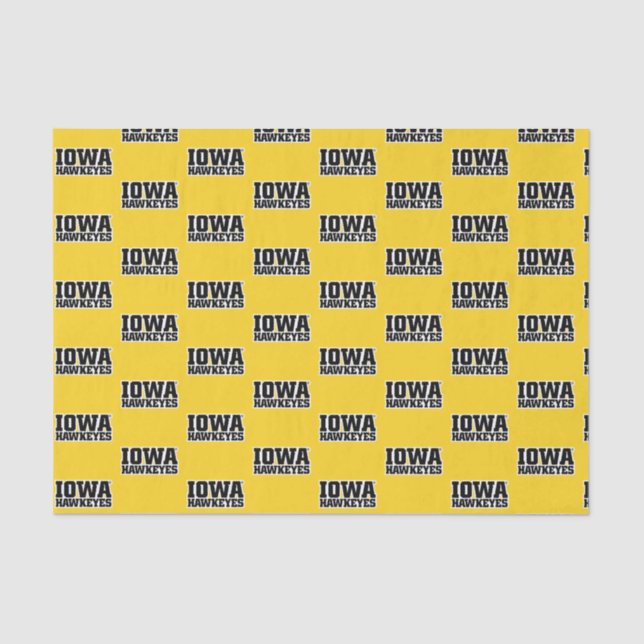 Iowa Hawkeyes Logotype Tissue Paper (Front)