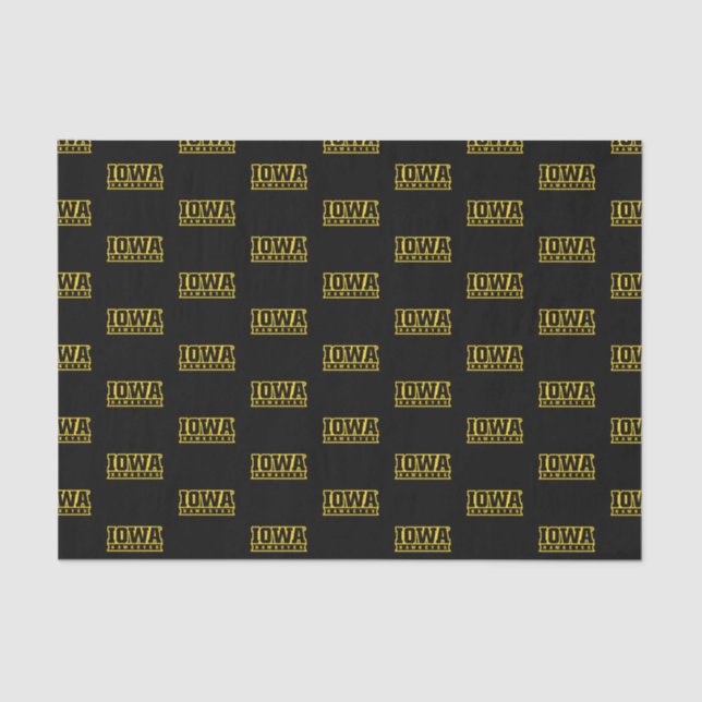 Iowa Hawkeyes Logotype Tissue Paper (Front)
