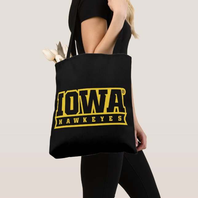 Iowa Hawkeyes Logotype Tote Bag (Close Up)