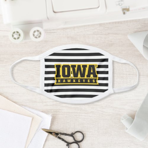 Iowa Hawkeyes Stripes Face Mask