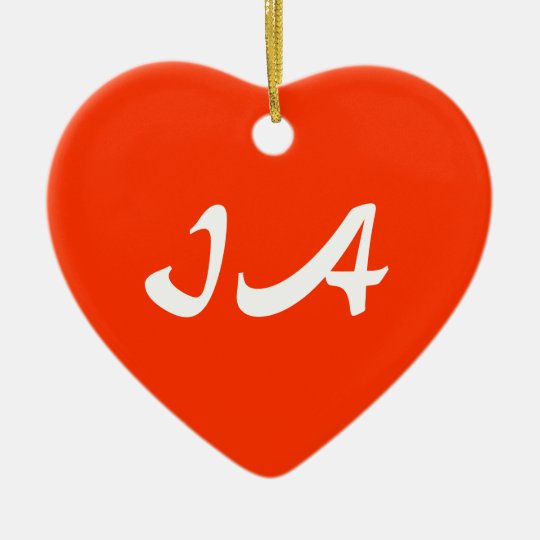 Iowa Heart Ornament