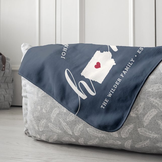 Iowa Home State Personalized Sherpa Blanket (Creator Uploaded)