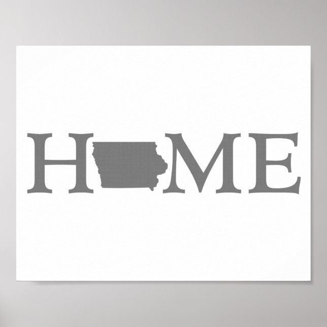 Iowa Home State Poster (Front)