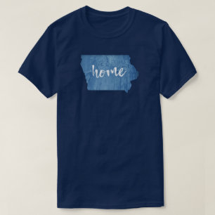Iowa Home Wood Grain T-Shirt