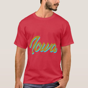 Iowa IA American State Pride Love 1 T-Shirt