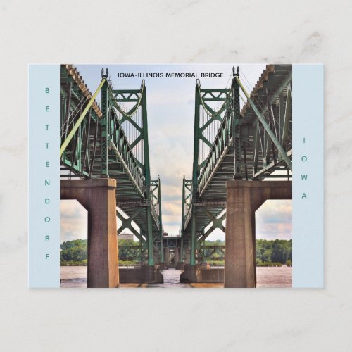 Iowa_Illinois Memorial Bridge Post Card