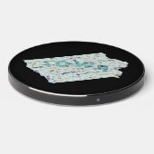 Iowa Interstate Map Wireless Charger (Front 2)