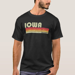 IOWA LA LOUISIANA Funny City Home Roots Gift Retro T-Shirt
