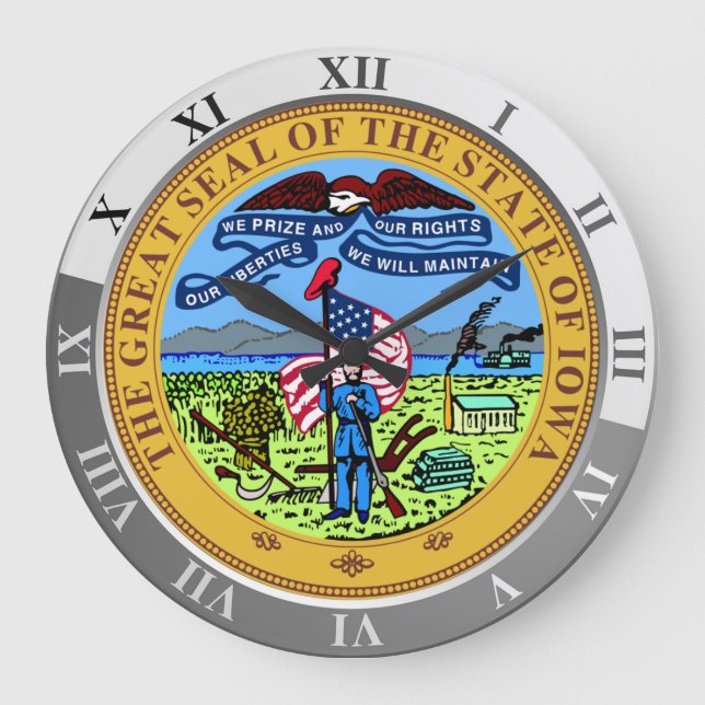 Iowa Large Clock (Front)