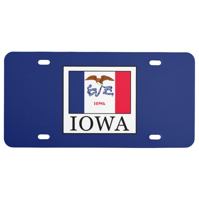 Iowa License Plate (Front)