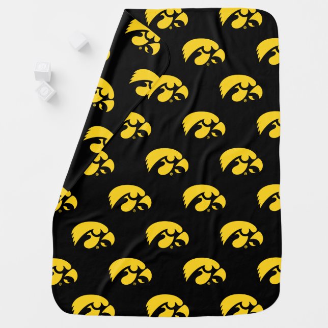 Iowa Logo | Hawkeye Baby Blanket (In Situ)