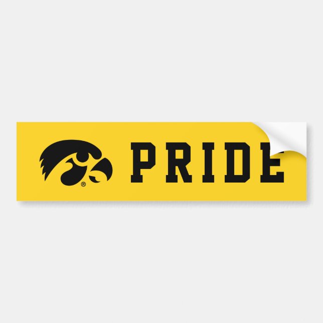 Iowa Logo | Hawkeye Bumper Sticker (Front)