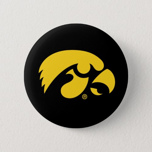 Iowa Logo  Hawkeye Button