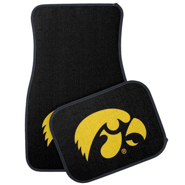 Iowa Logo | Hawkeye Car Floor Mat (Set)