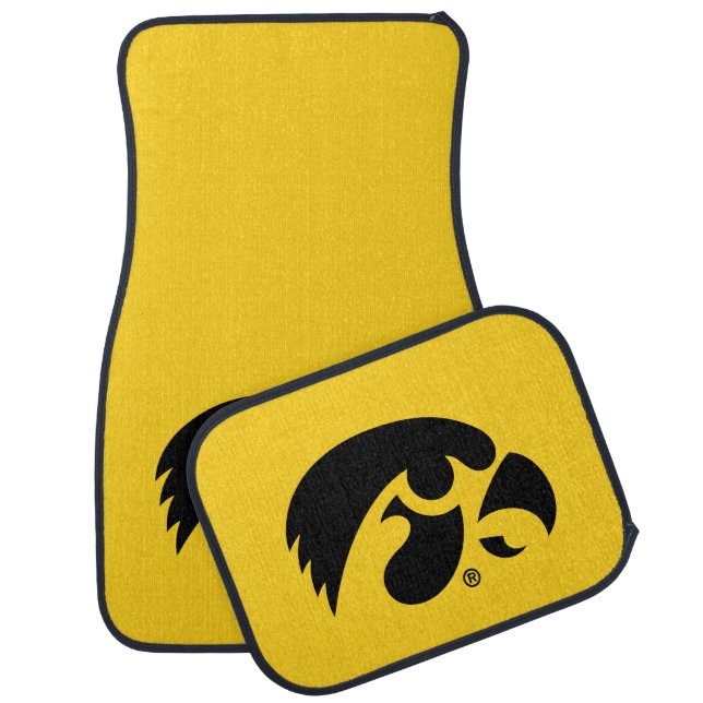 Iowa Logo | Hawkeye Car Floor Mat (Set)
