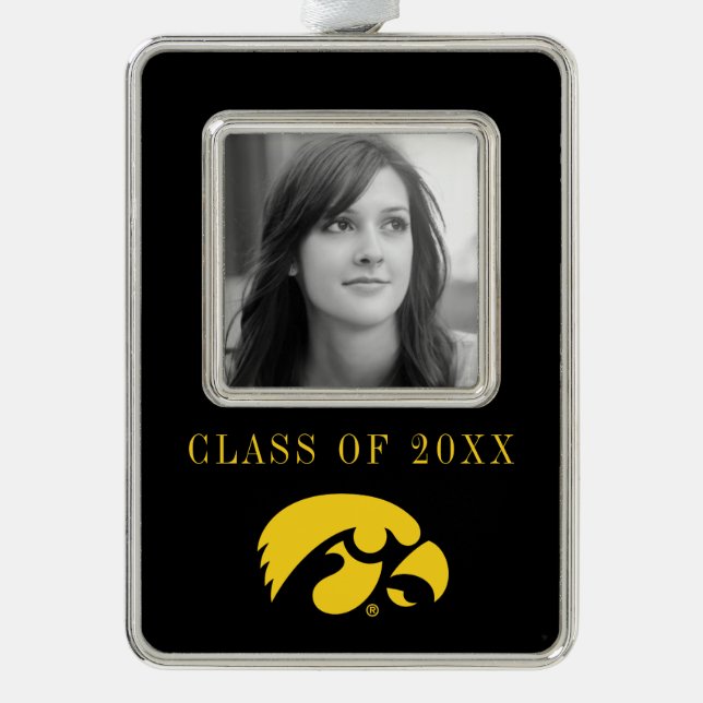 Iowa Logo | Hawkeye Christmas Ornament (Front)