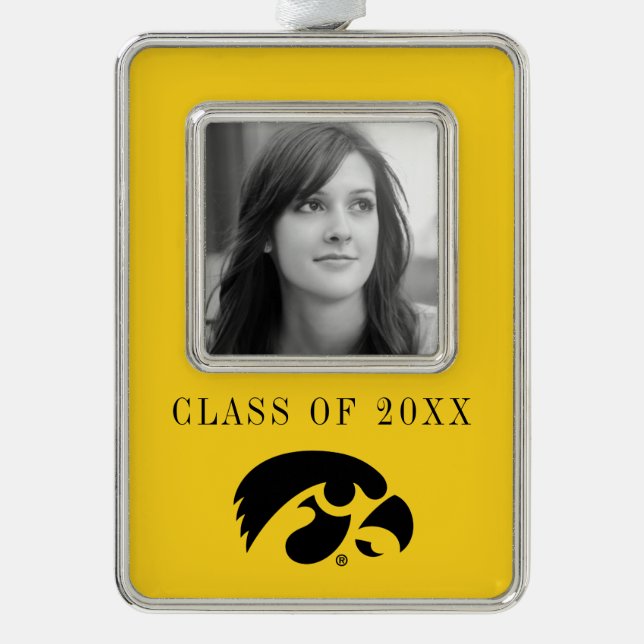Iowa Logo | Hawkeye Christmas Ornament (Front)