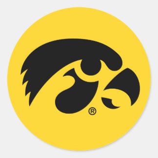 Iowa Logo | Hawkeye Classic Round Sticker