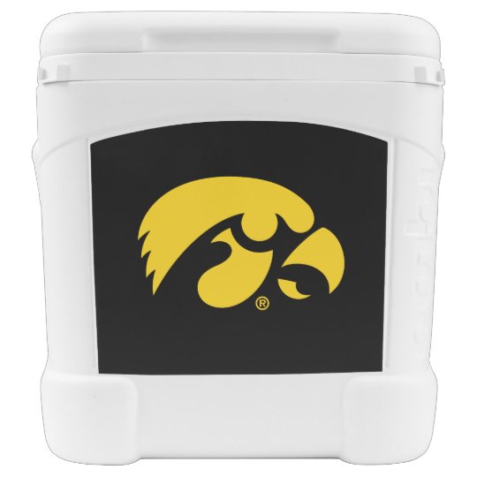 Iowa Logo Hawkeye Cooler