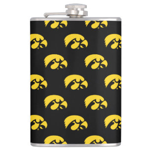 Iowa Logo Hawkeye Flask