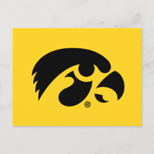 Iowa Logo Hawkeye Invitation Postcard