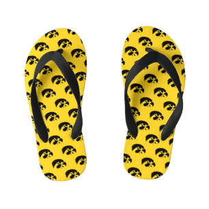 Iowa Logo Hawkeye Kid's Flip Flops