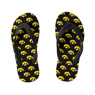 Iowa Logo   Hawkeye Kid's Flip Flops