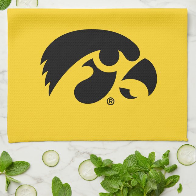 Iowa Logo | Hawkeye Kitchen Towel (Folded)