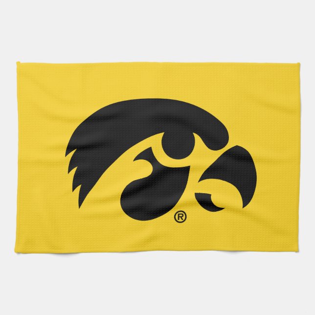Iowa Logo | Hawkeye Kitchen Towel (Horizontal)