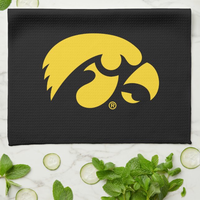 Iowa Logo | Hawkeye Kitchen Towel (Folded)